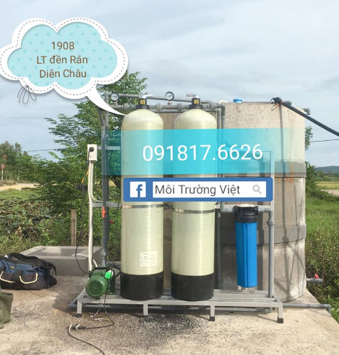 Thi công hệ thống lọc nước tại Đền Rắn -Diễn Châu, Nghệ An chất lượng