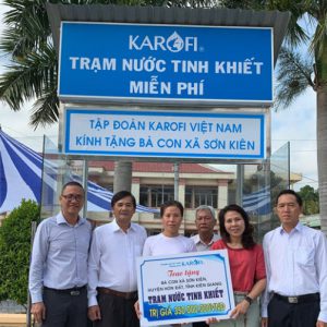 Karofi tặng trạm cấp nước miễn phí tại Kiên Giang trị giá 350 triệu đồng