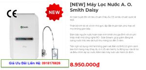 Đại lý bán máy lọc nước A. O. Smith Daisy tại TP Vinh, Nghệ An giá tốt nhất