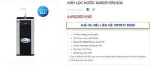 Đại lý bán máy lọc nước Karofi ERO100 tại TP Vinh, Nghệ An giá tốt nhất 1