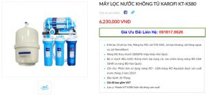 Đại lý bán máy lọc nước Karofi KT-KS80 tại TP Vinh, Nghệ An giá tốt nhất 1