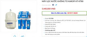 Đại lý bán máy lọc nước Karofi KT-KT80 tại TP Vinh, Nghệ An giá tốt nhất 1
