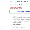 Đại lý bán máy lọc nước Karofi Optimus O-s139-NS tại TP Vinh, Nghệ An giá tốt nhất 4