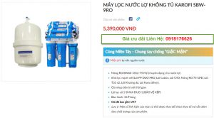 Đại lý bán máy lọc nước Karofi SBW-9RO tại TP Vinh, Nghệ An giá tốt nhất 1